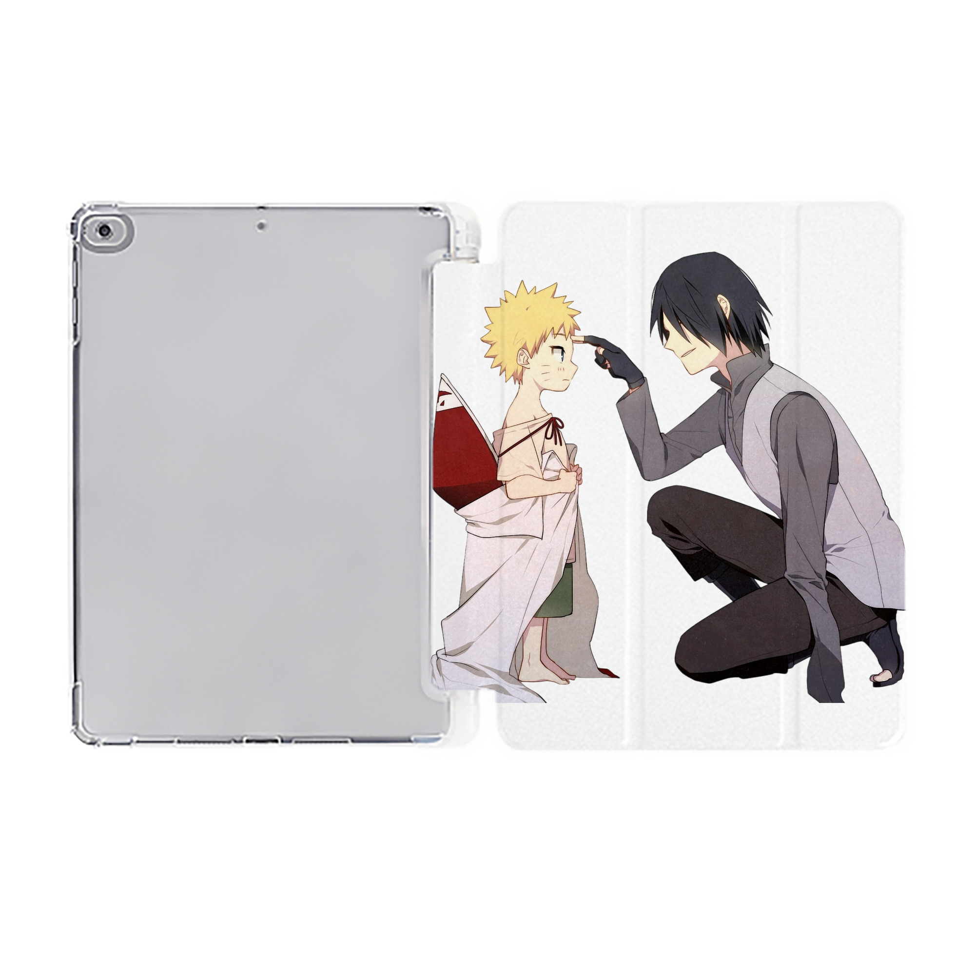 （画像用） NARUTO -ナルト- うちは サスケ Uchiha Sasuke IPad ケース ペン収納付き 三つ折りスタンド PUレザー×シリコン 対応機種9.5/10.5/10.9インチ